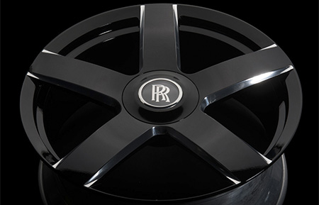 agl38 rolls royce center cap forged wheels gloss black