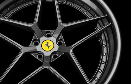 agl42 spec3 three piece rims forged concave wheels gloss gunmetal rim agwheels ferrari agluxury avant garde luxury wheel