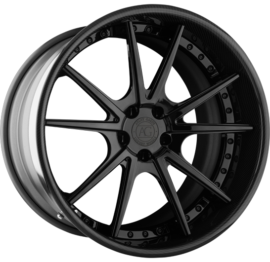 agl19 monoblock mono block concave split five spoke wheel avant garde agluxury avantgarde luxury wheels rims custom forged matte black agwheels