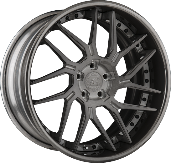 agl35 duoblock agwheels avant garde agluxury wheel wheels rim rims spoke split brushed grigio gunmetal concave directional